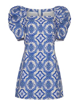 Belle tile blue Kelly dress Dresses Cara Cara    - Collagerie