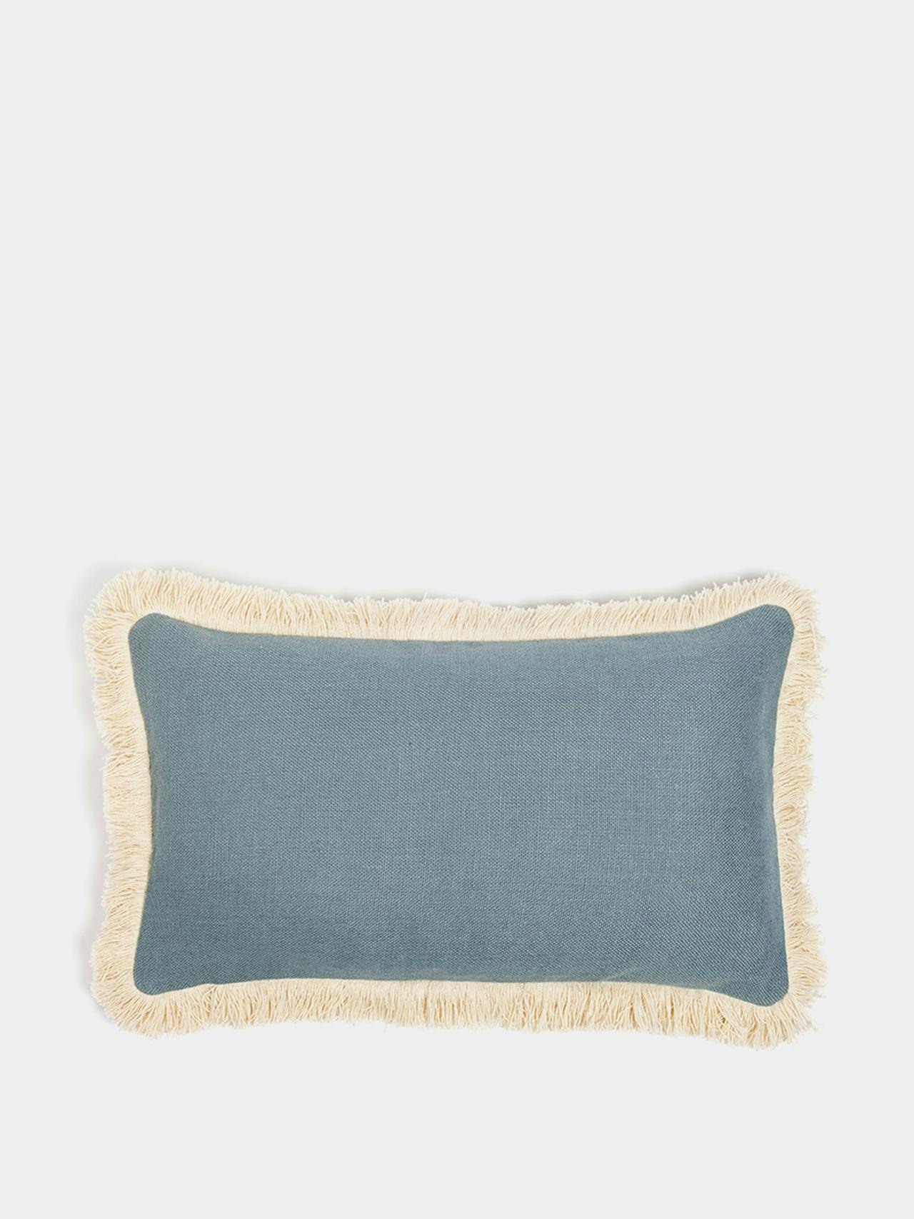 Alfie linen scatter cushion in airforce blue Cushion Hadeda    - Collagerie