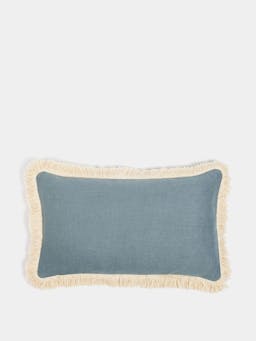 Alfie linen scatter cushion in airforce blue Cushion Hadeda    - Collagerie