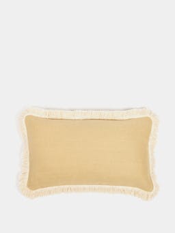 Alfie linen scatter cushion in butter Cushion Hadeda    - Collagerie