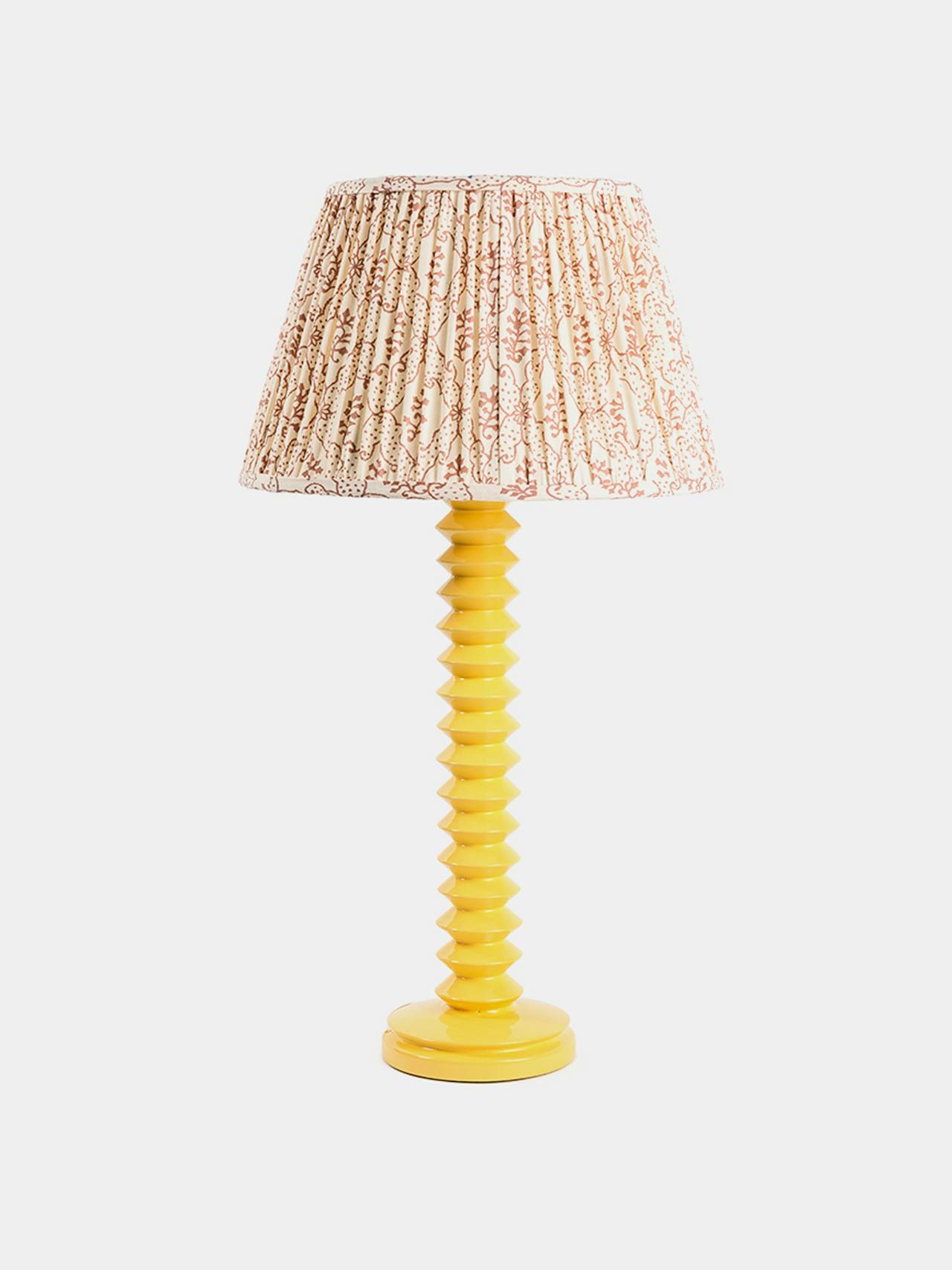 Aztec lamp base in citron