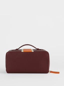 The burgundy and Orang washbag Washbag London Velvet    - Collagerie