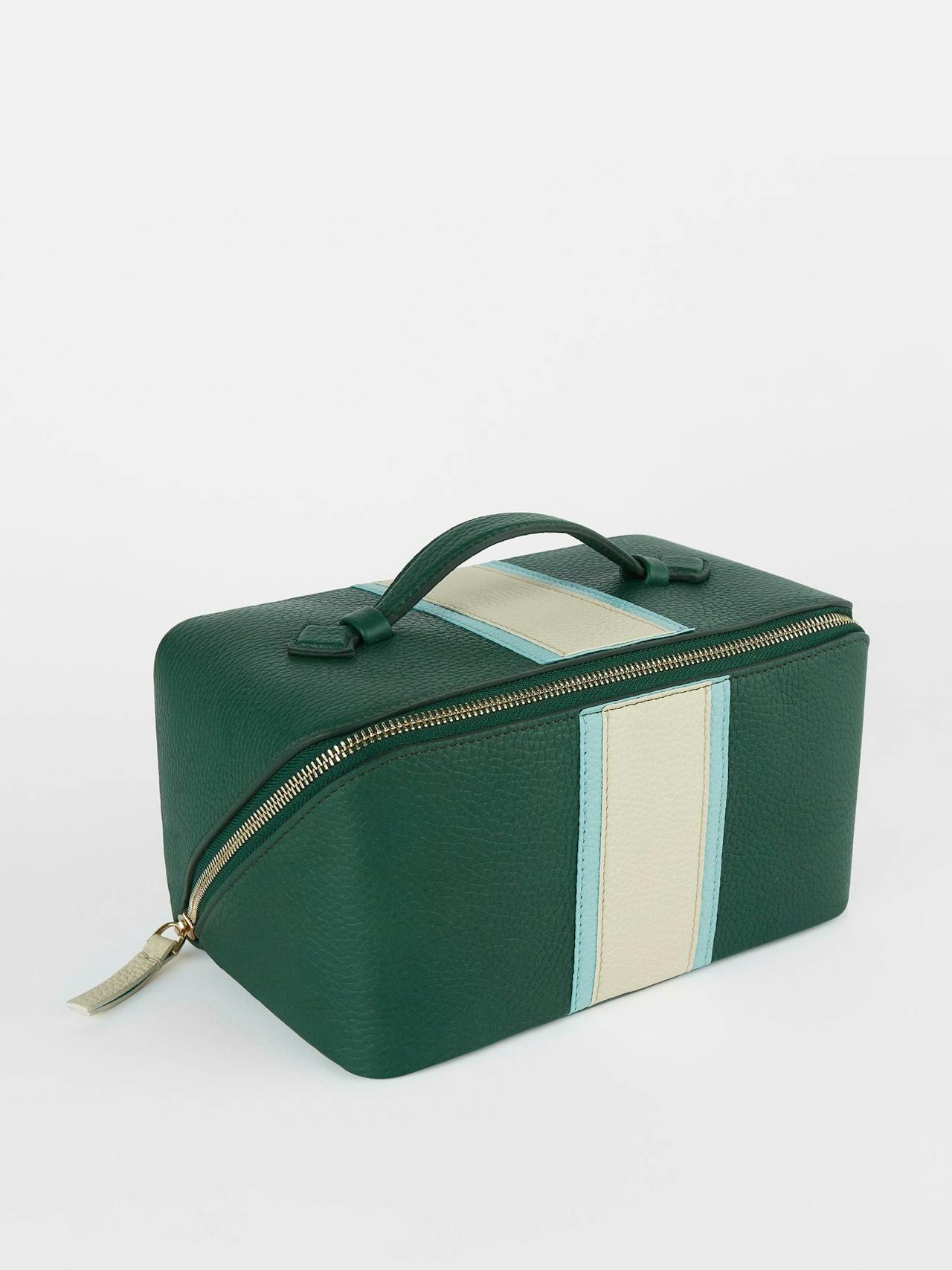 The dark green and teal washbag Washbag London Velvet    - Collagerie