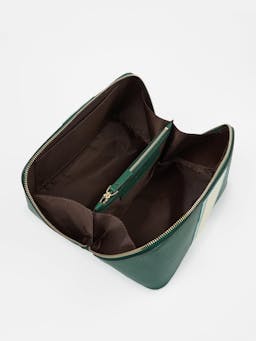 The dark green and teal washbag Washbag London Velvet    - Collagerie