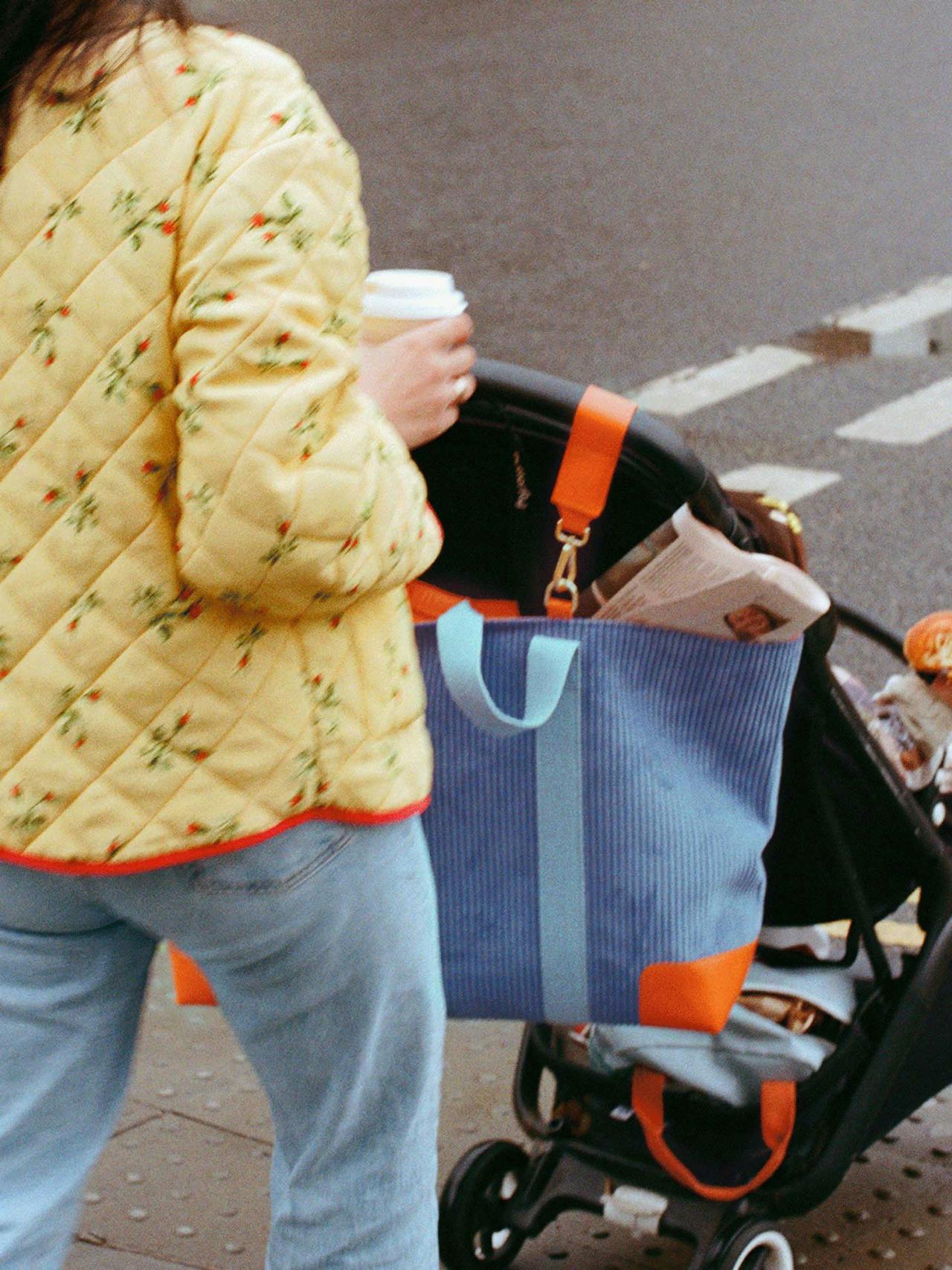 Baby blue Pram straps Pram Straps London Velvet    - Collagerie