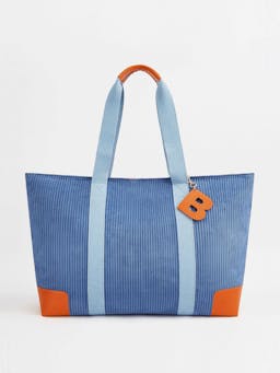 The baby blue baby bag Tote London Velvet    - Collagerie