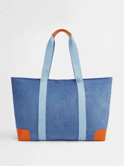 The baby blue baby bag Tote London Velvet    - Collagerie