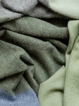 Lambswool blanket in green frame check Home > Blankets > Lambswool Blankets > Large TBCo    - Collagerie