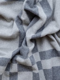 Lambswool blanket in grey pillar check Home > Blankets > Lambswool Blankets > Large TBCo    - Collagerie