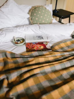 Recycled wool blanket in sage gingham Home > Blankets > Recycled Wool Blankets > Large TBCo    - Collagerie