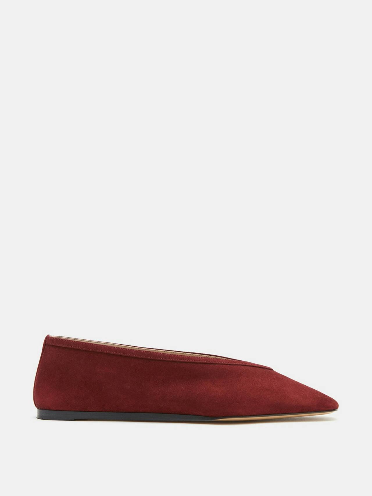 Oxblood suede Luna slippers