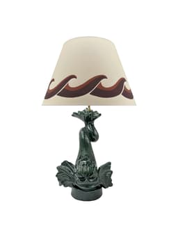 Pompeiian red Odysseus lampshade Empire Lampshades Villa Bologna    - Collagerie