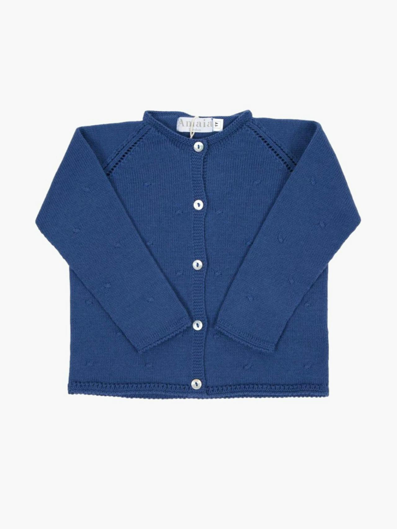 Blue Laura baby cardigan