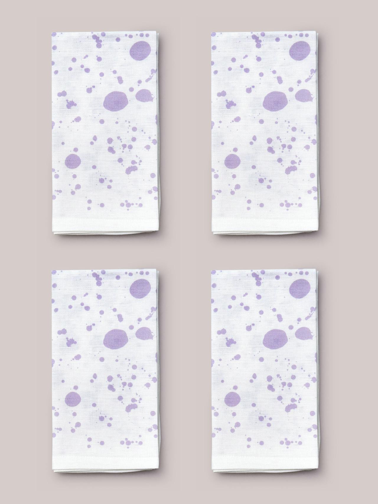 Lilac Hot Pottery x Polkra napkins, set of 4