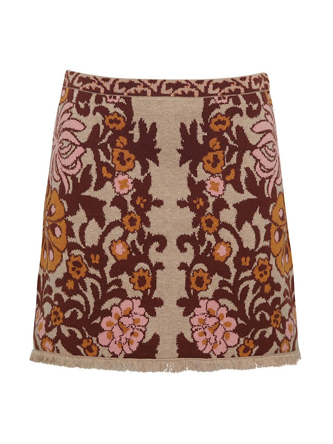 Bogata scarf blush Lindy skirt