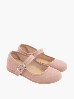 Linen Mary Jane pastel pink Child Shoes Amaia    - Collagerie