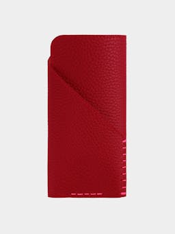 The bright red glasses case  London Velvet    - Collagerie