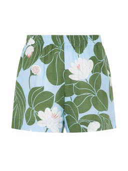 Waterlily green linen Bizzy short Clothing Borgo De Nor    - Collagerie