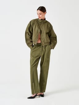 Amelia pant in khaki 6204623190 Seventy + Mochi    - Collagerie