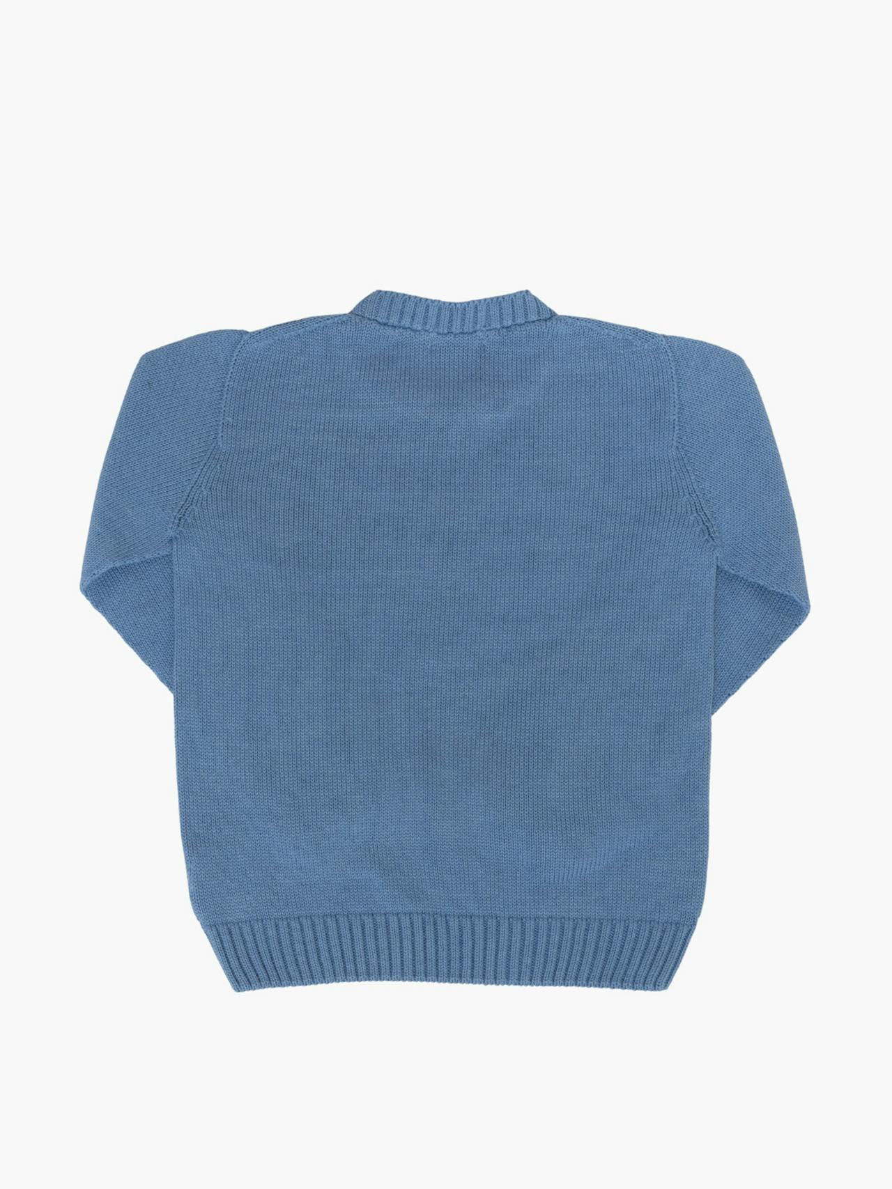 Louis jumper midblue Child Clothing Amaia    - Collagerie