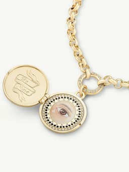 Lover's eye locket Necklace Cece Jewellery Locket & Chain   - Collagerie