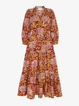 Earthen jungle Marina dress Dresses Pink City Prints    - Collagerie