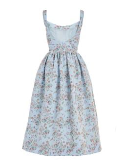 Apple blue floral ikat corset dress Clothing Markarian    - Collagerie