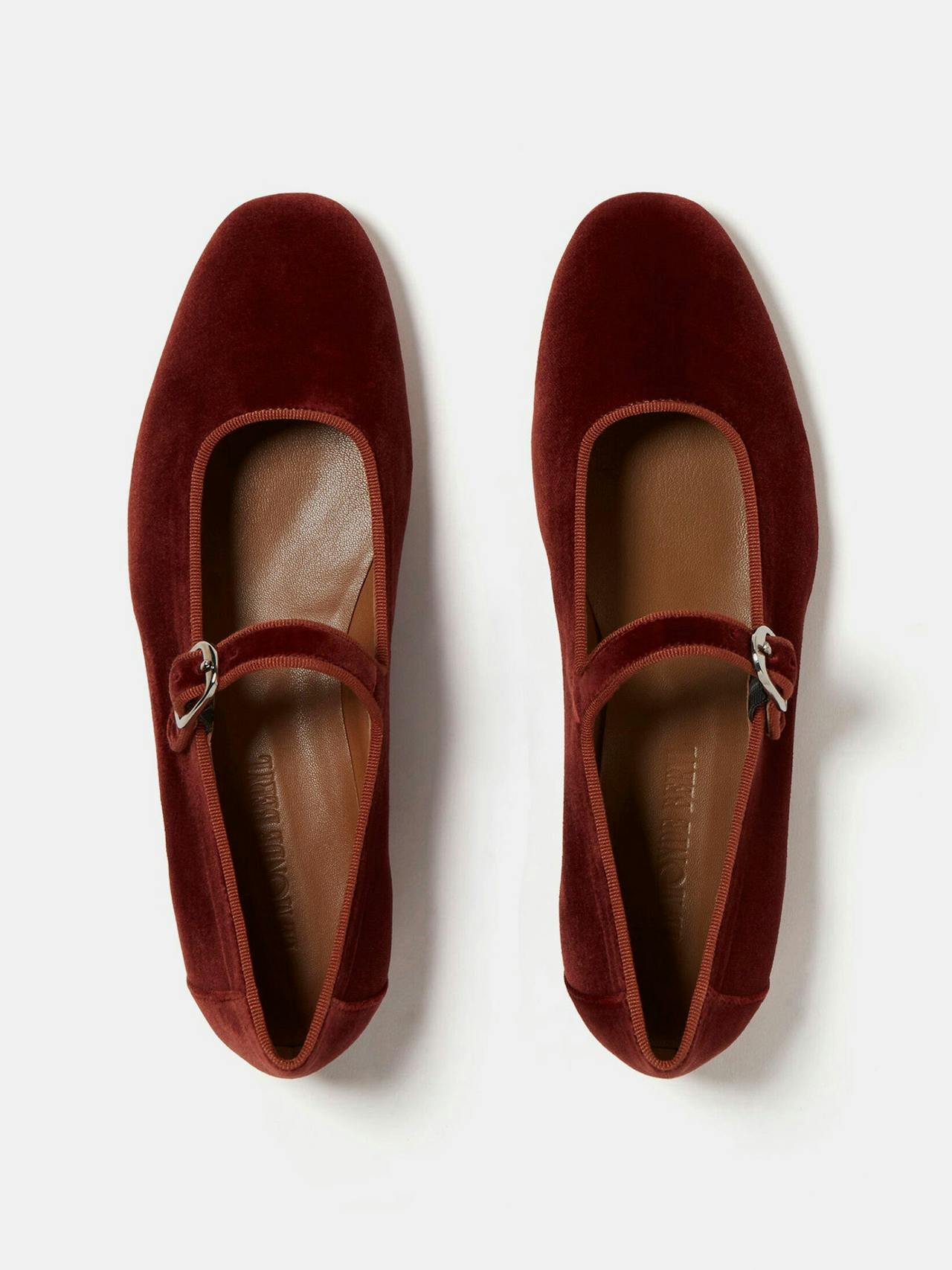 Brick velvet Mary Jane flats Shoes Le Monde Beryl    - Collagerie