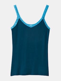 Midnight neon blue lace cami Lace Cami Stripe & Stare    - Collagerie