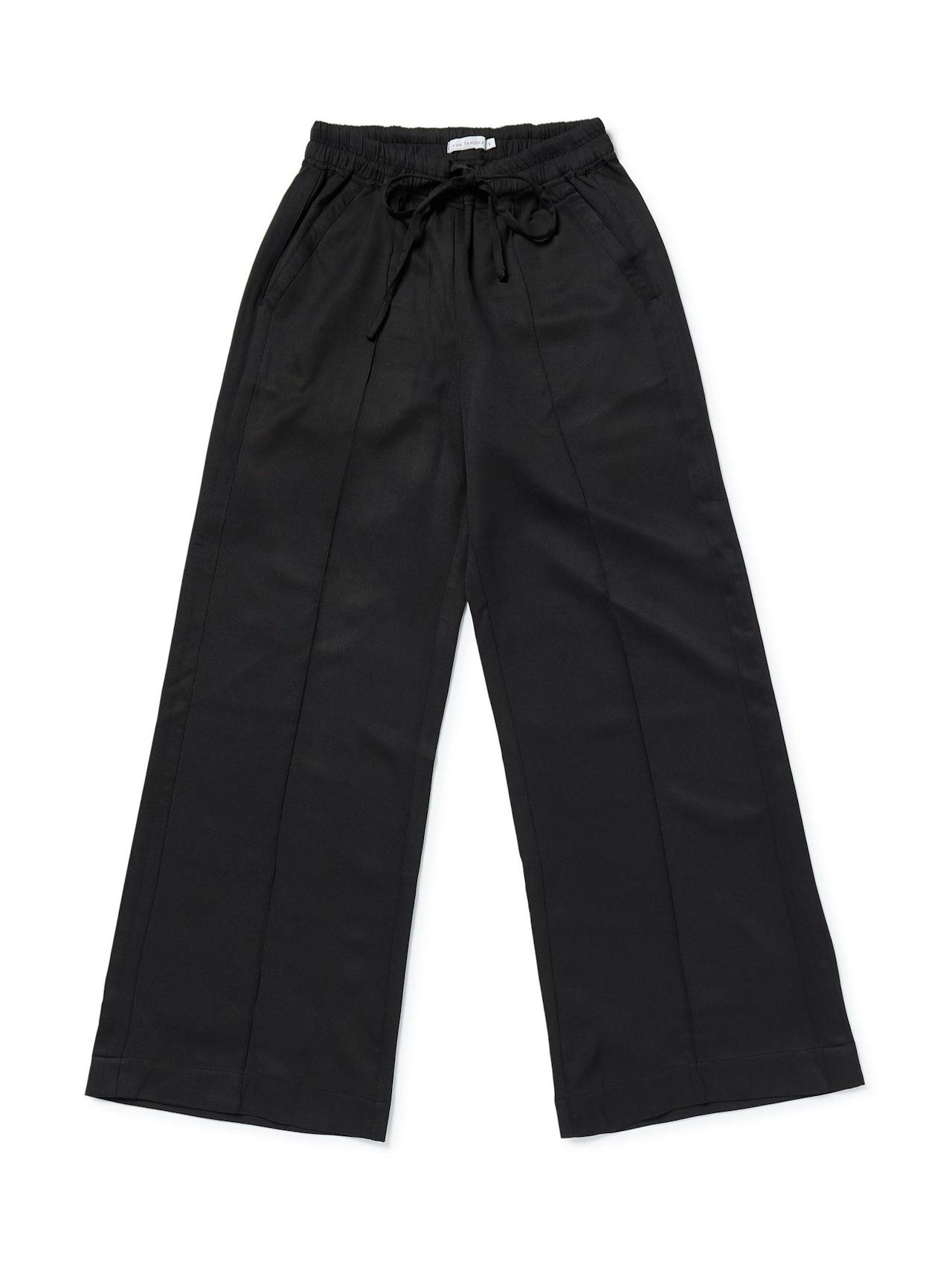 Black banana-crepe Miracle trousers
