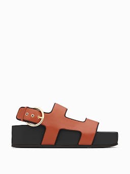 Cher platform sandal, almond 50mm sandals NEOUS    - Collagerie