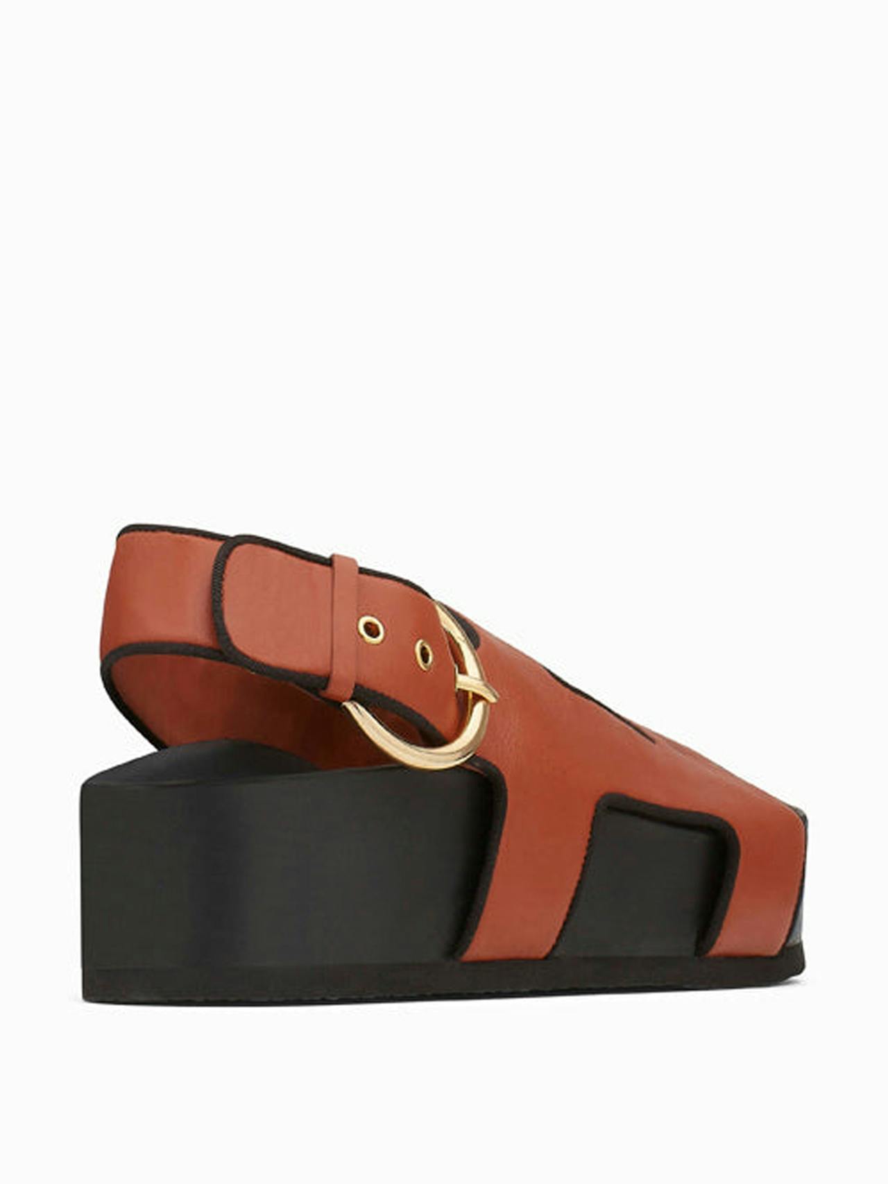 Cher platform sandal, almond 50mm sandals NEOUS    - Collagerie