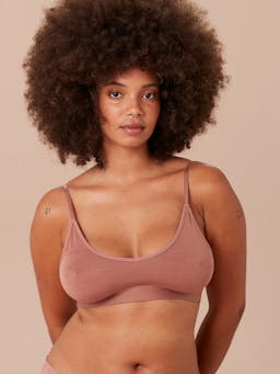 Mocha t-shirt bra T-shirt Bra Stripe & Stare    - Collagerie