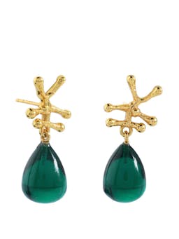 Emerald Nuria earrings Earrings Shyla Jewellery    - Collagerie