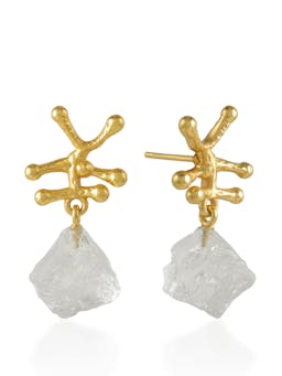 Raw crystal clear Nuria earrings Earrings Shyla Jewellery    - Collagerie