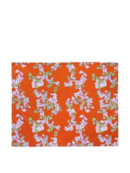 Coral orange placemats, set of 2 Napkins Dar Leone    - Collagerie