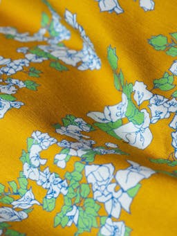 Saffron yellow tablecloth Linen Dar Leone    - Collagerie