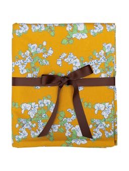 Saffron yellow tablecloth Linen Dar Leone    - Collagerie