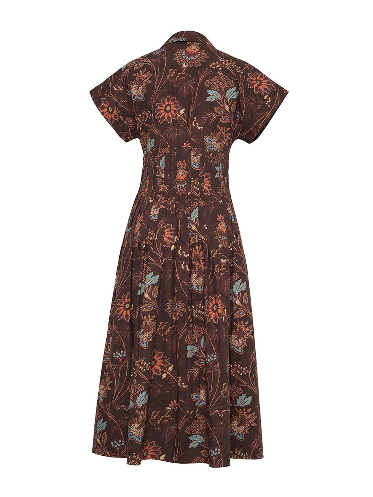 Brown vine blooms Nash dress Dresses Cara Cara    - Collagerie