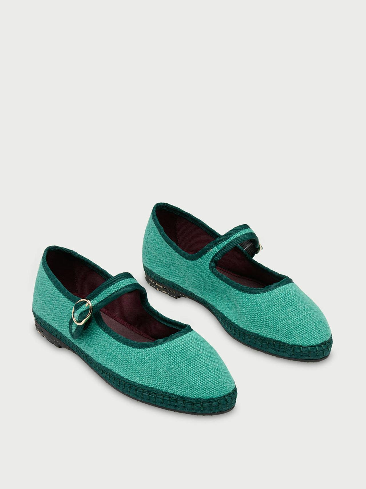 Green Nemo Mary Jane flats Mary Jane Flabelus    - Collagerie