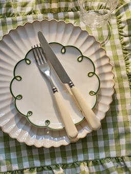 Summer green gingham placemats, set of 4 SHOP Maison Margaux    - Collagerie