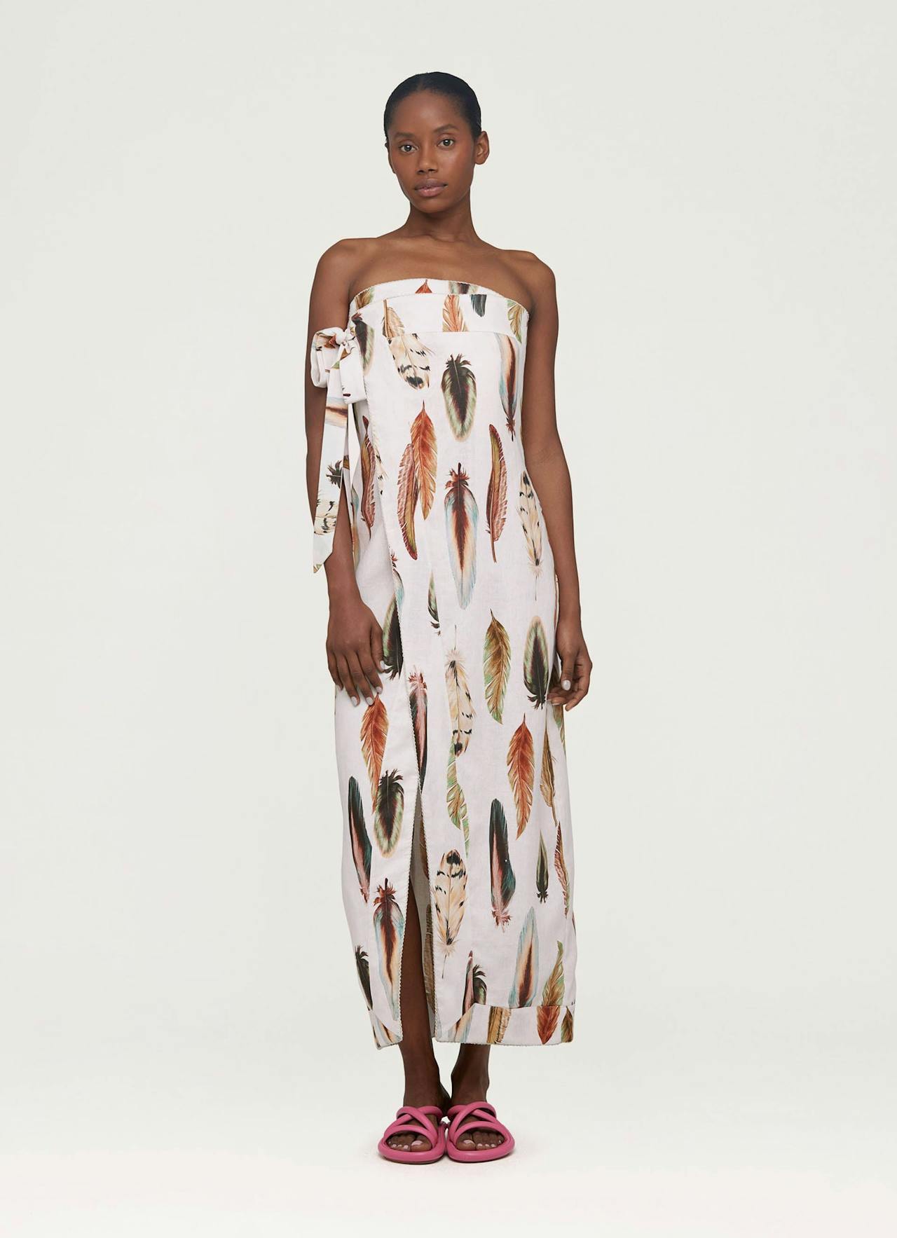 Noche Pluma maxi dress Dresses Agua by Agua Bendita    - Collagerie