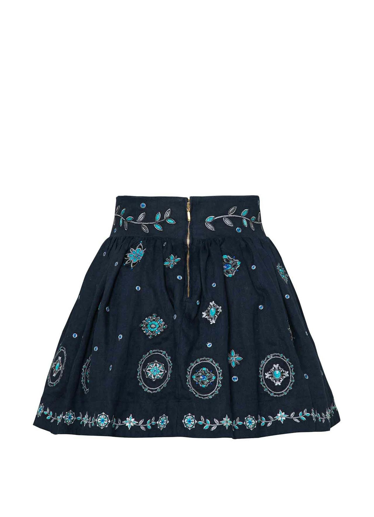 Nori Relicario mini skirt Skirts Agua by Agua Bendita    - Collagerie