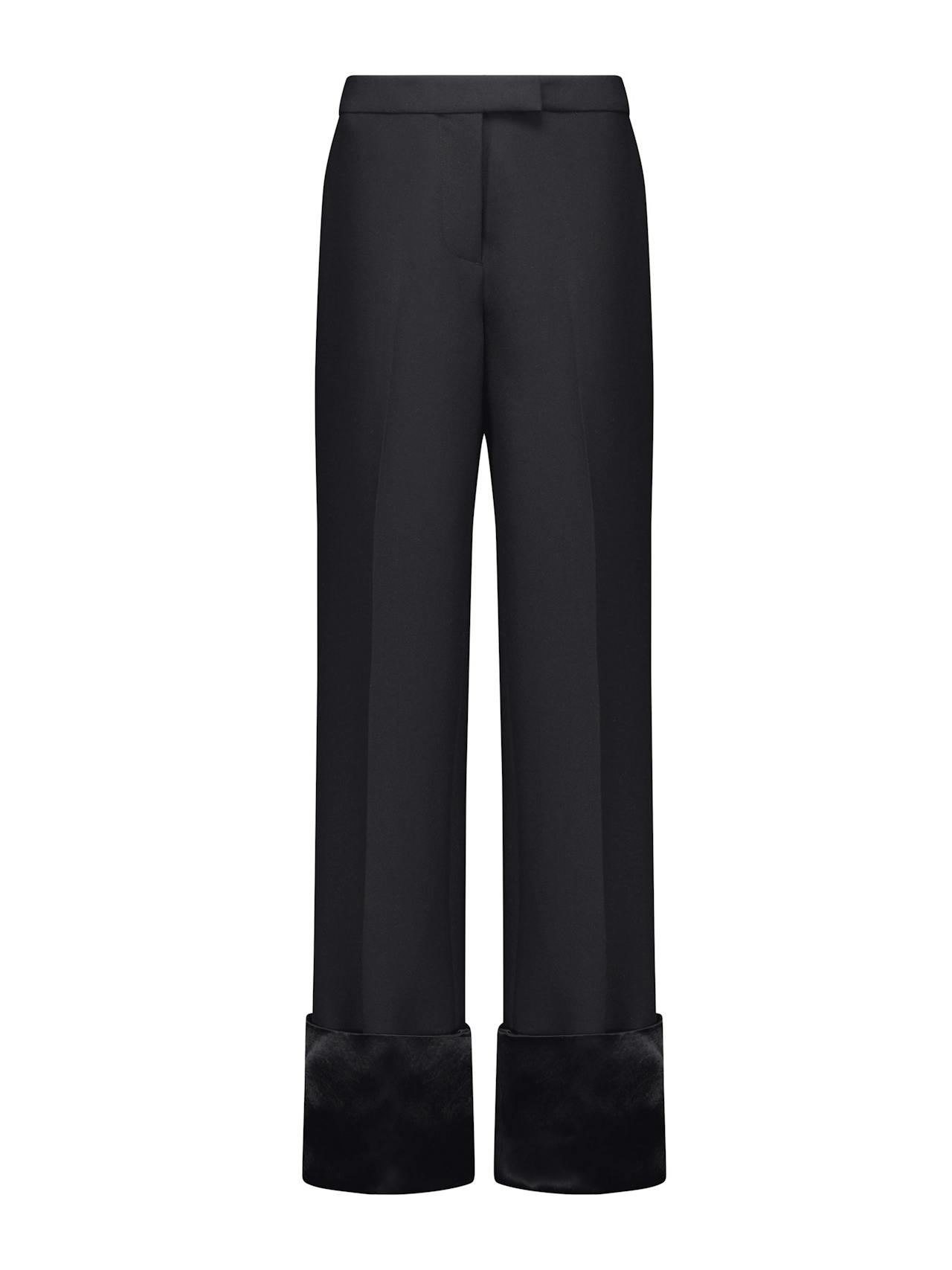 Black straight cuff trouser