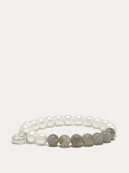 Pearl, zirconia and labradorite bead Fee‐fi‐fo‐fum bracelet Jewellery & Watches Completedworks    - Collagerie