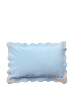 Blue cotton and linen pillowcases, set of 2 Bedding TBCo    - Collagerie