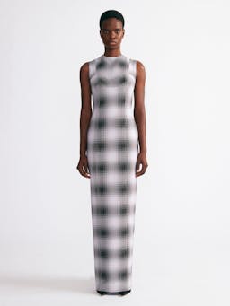 Celene dress in black and white checked cloque Dresses Emilia Wickstead    - Collagerie