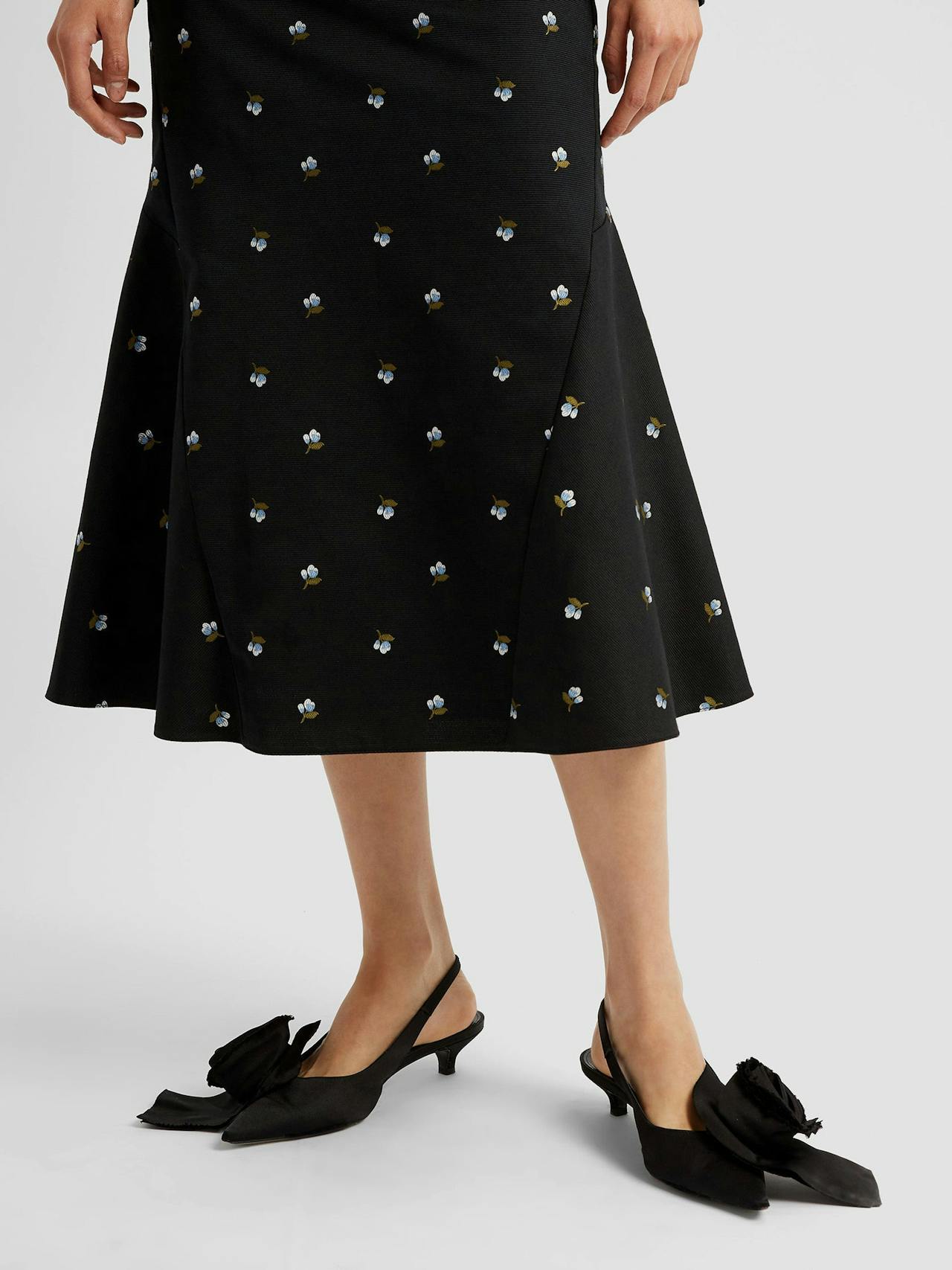 Pencil fit-flare skirt PF24_F0S1_BDOJ Erdem    - Collagerie