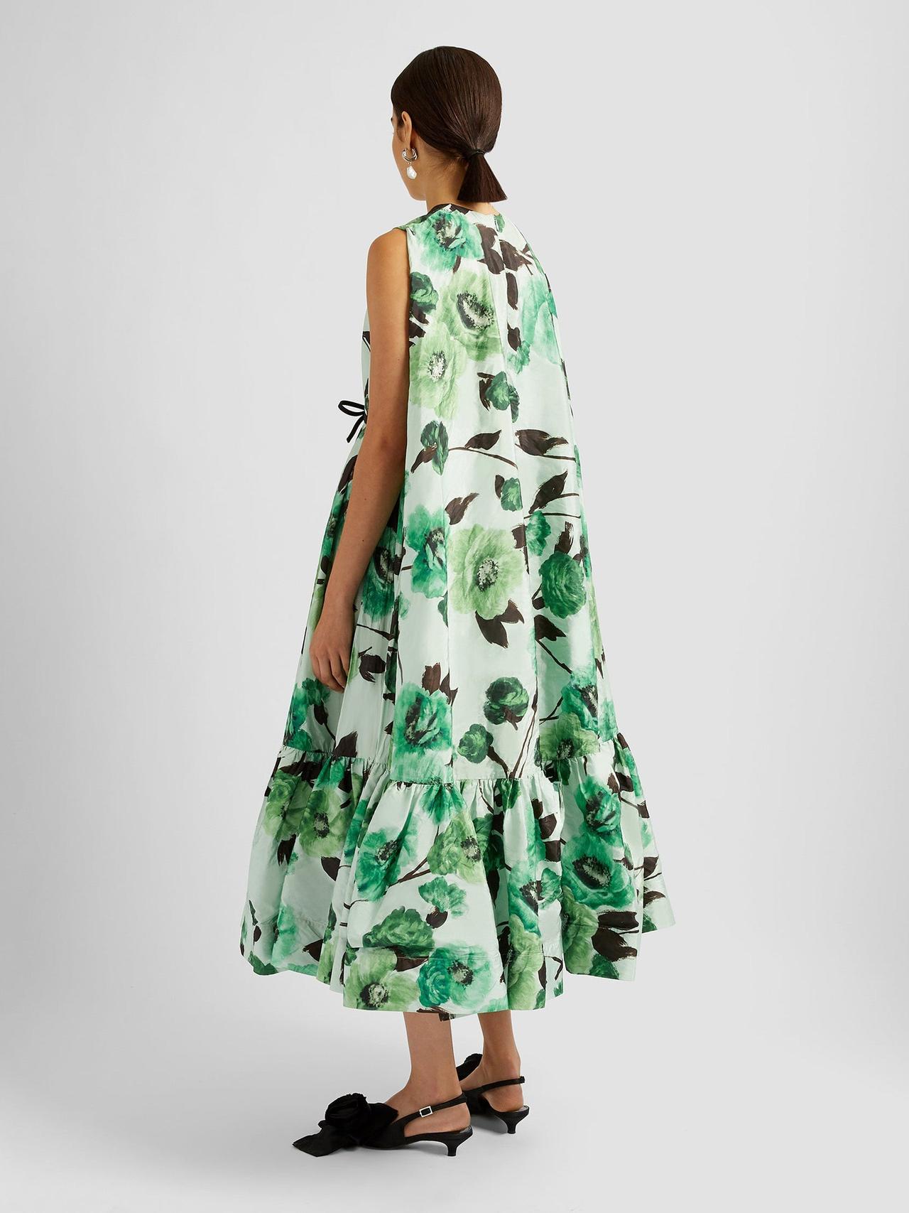 Sleeveless dress with cape detail PF24_F1D2_GVTT Erdem    - Collagerie