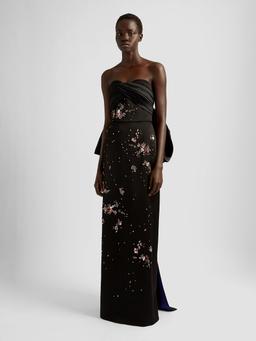 Strapless gown with bow detail PF24_F1G2_BEDS Erdem    - Collagerie